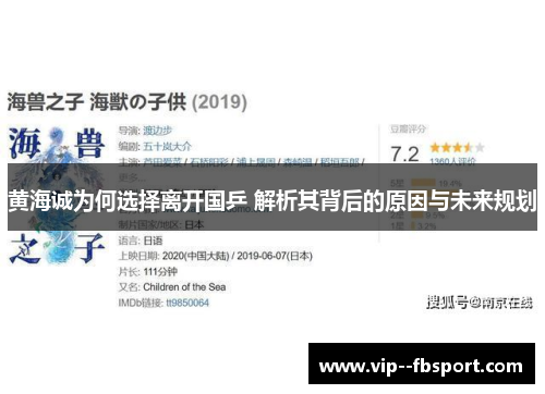 黄海诚为何选择离开国乒 解析其背后的原因与未来规划